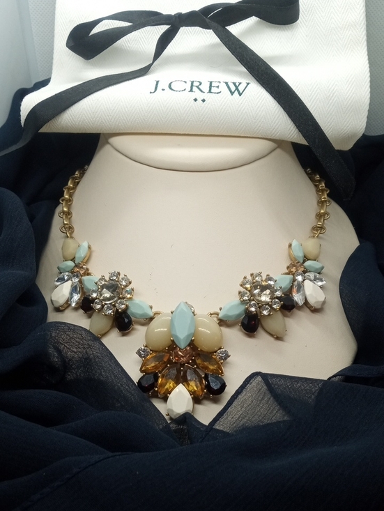 J. Crew Jewelry - J.CREW DROPLET BE-JEWELED NECKLACE